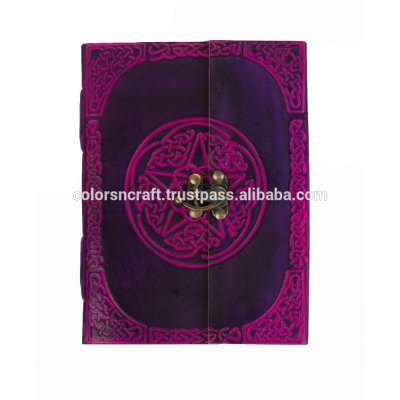 double color flap genuine leather journal(shanti niketan)